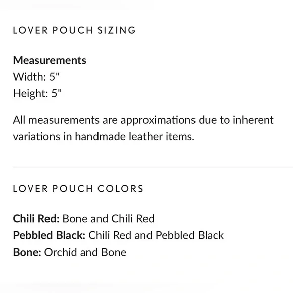 PORTLAND LEATHER Lover Pouch Orchid Bone - Picture 3 of 3